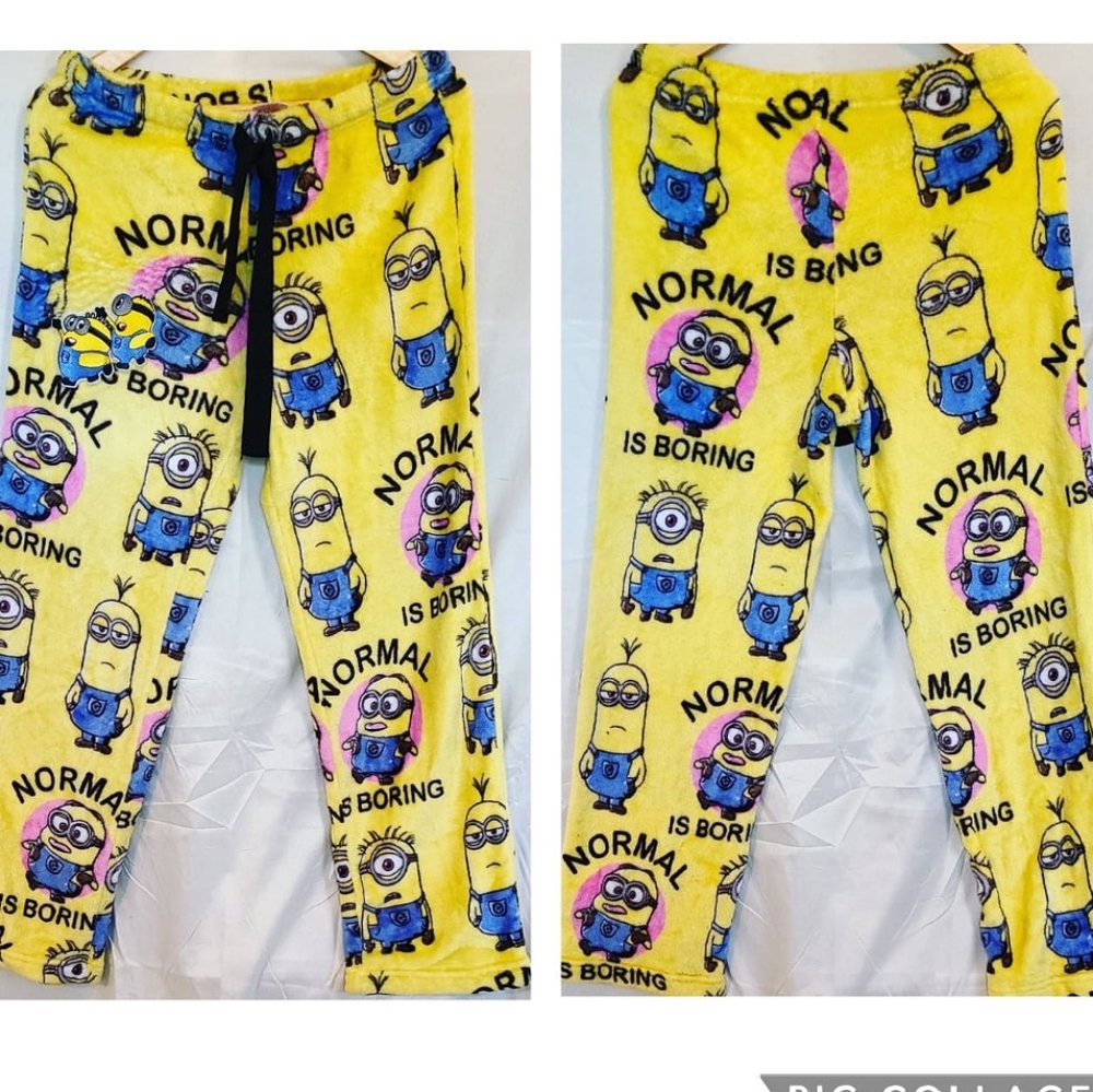 Minion Pajama Fleece Pants/Medium